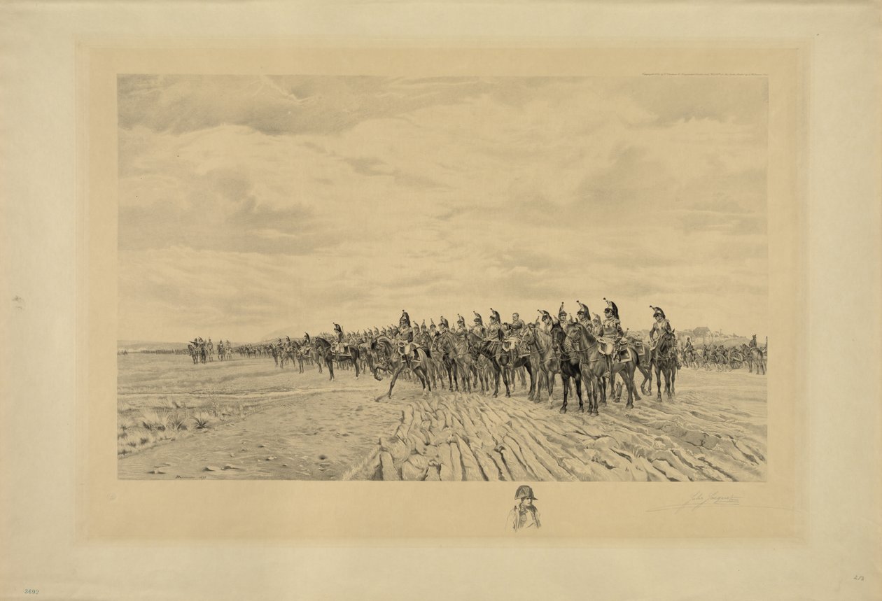 Napoleon Bonaparte ve Slavkově, 1894 od Jules Jacquet
