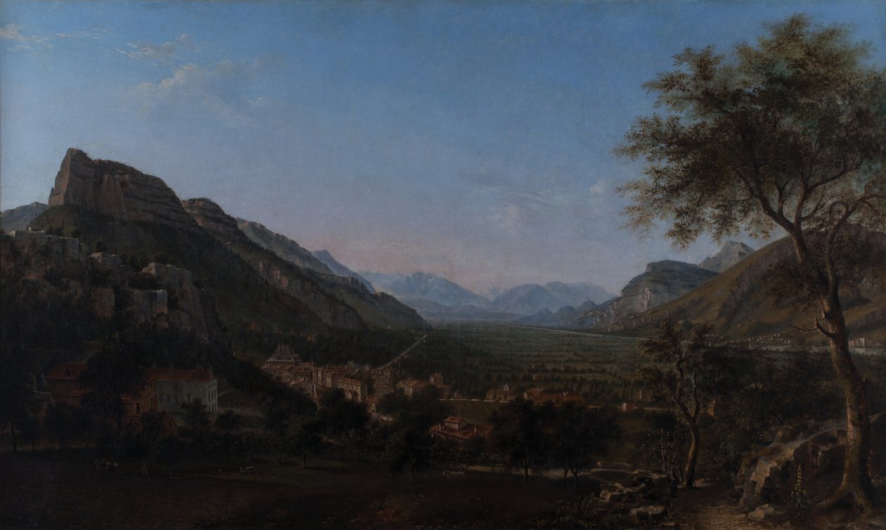 Voreppe a údolí Isère 1853 (olej na plátně) od Jules Jean Baptiste Guedy