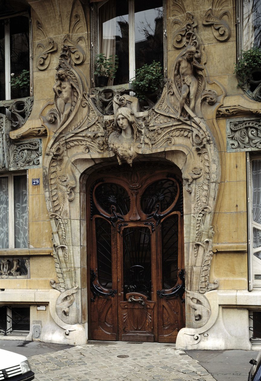 Art Nouveau: Vstupní brána 29 avenue Rapp v 7. pařížském obvodu (foto) od Jules Lavirotte
