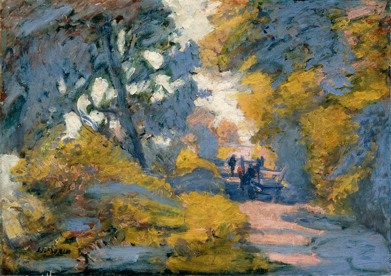 Sunlit Road, konec 19. nebo 20. století. od Jules Leon Flandrin