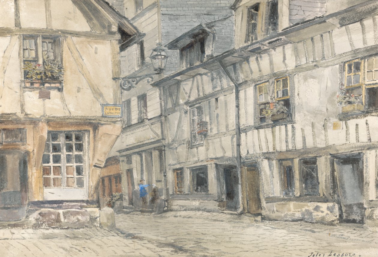 Pohled na Rue de Lamitie od Jules Lessore