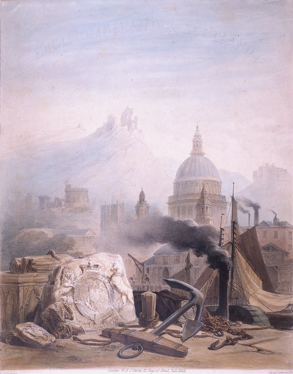 Montáž obrazů se St Pauls, c1855 od Jules Louis Arnout