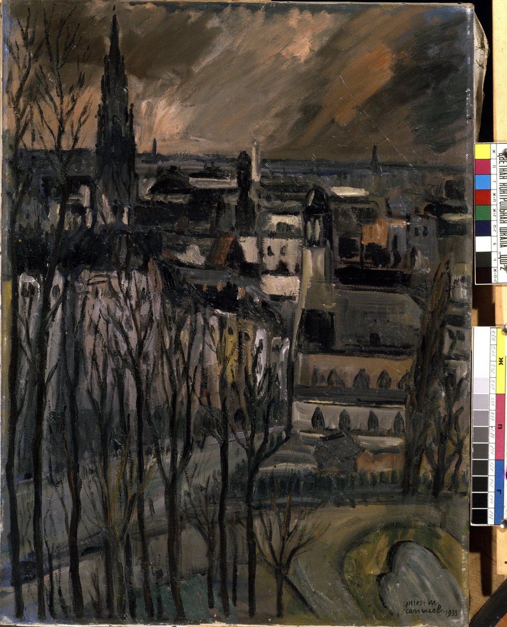 Ulice Montagne de la Cour ( v Bruselu ) od Jules Marie Canneel