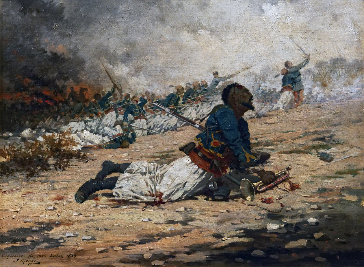 Polnice tureckých ran, 6. srpna 1870, kolem roku 1888 od Jules Monge