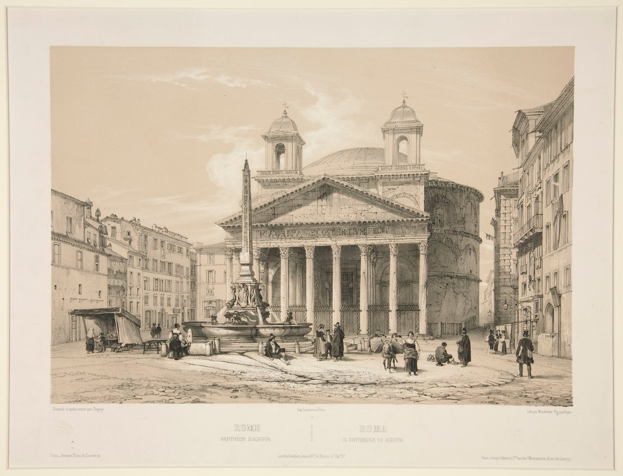 Řím, Pantheon d od Jules Monthelier