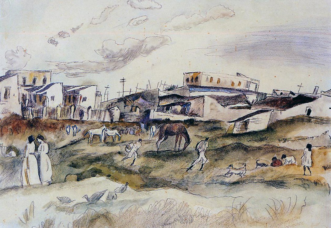 Ulice v Havaně na Kubě, 1917 od Jules Pascin