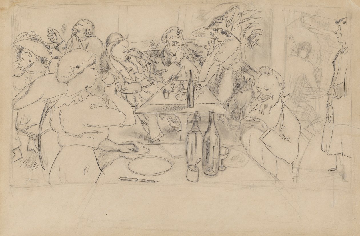 Kavárna? Scéna od Jules Pascin