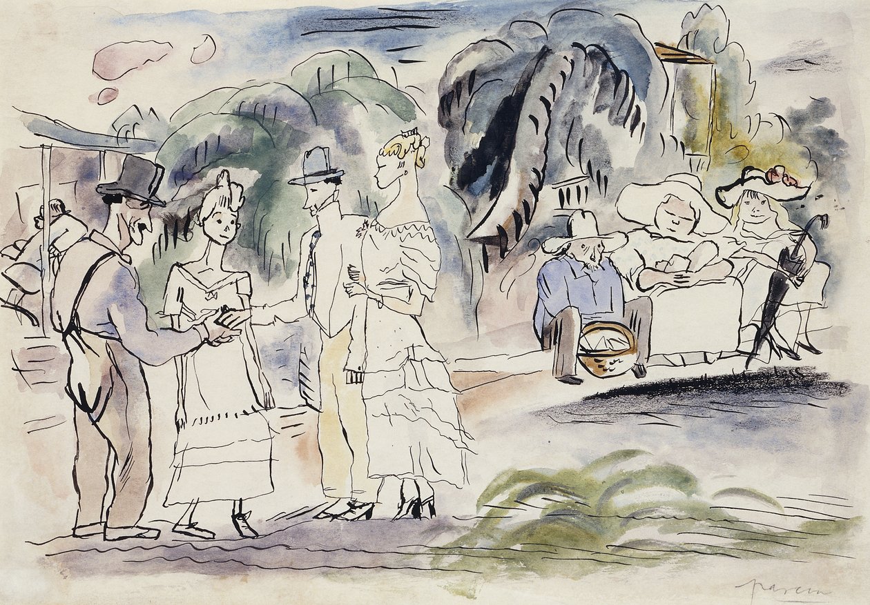 Na Floridě; Na Floridě, kolem roku 1917 od Jules Pascin