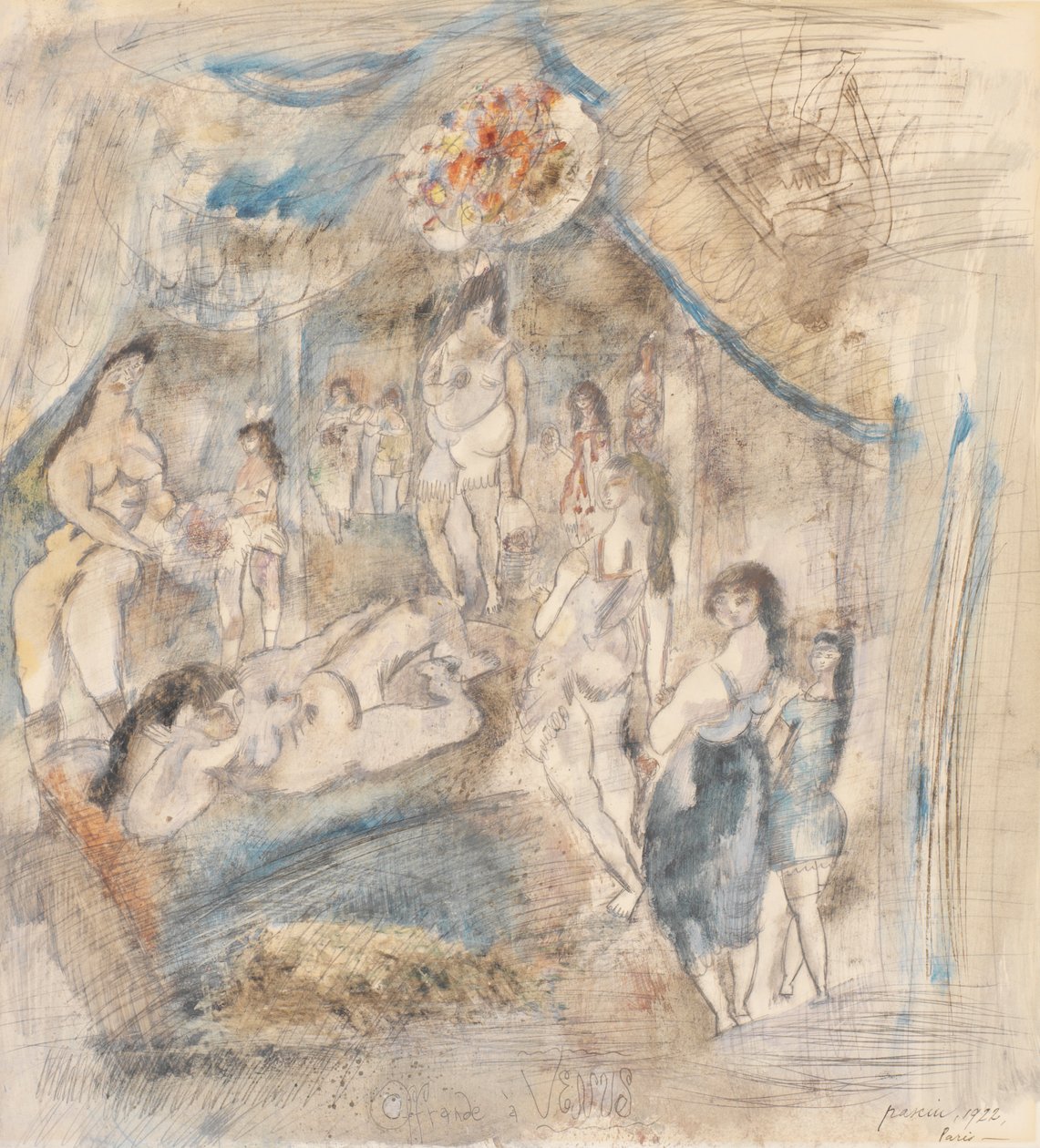Obětování Venuši od Jules Pascin