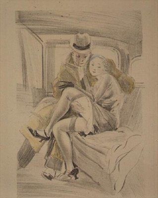 Železniční dovádění od Jules Pascin