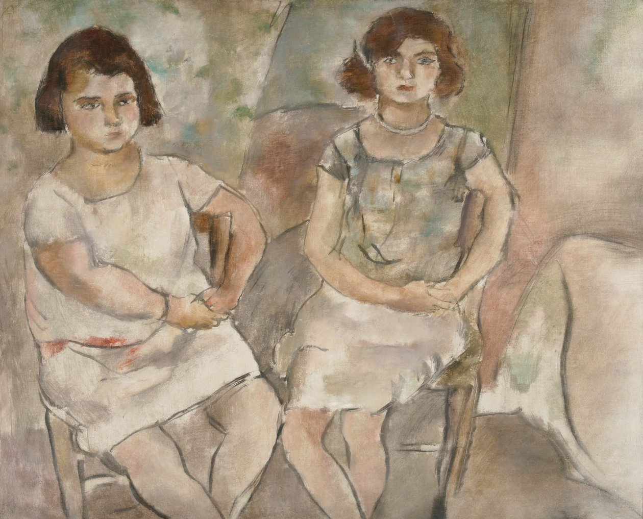Rosette a Nana, 1925 od Jules Pascin