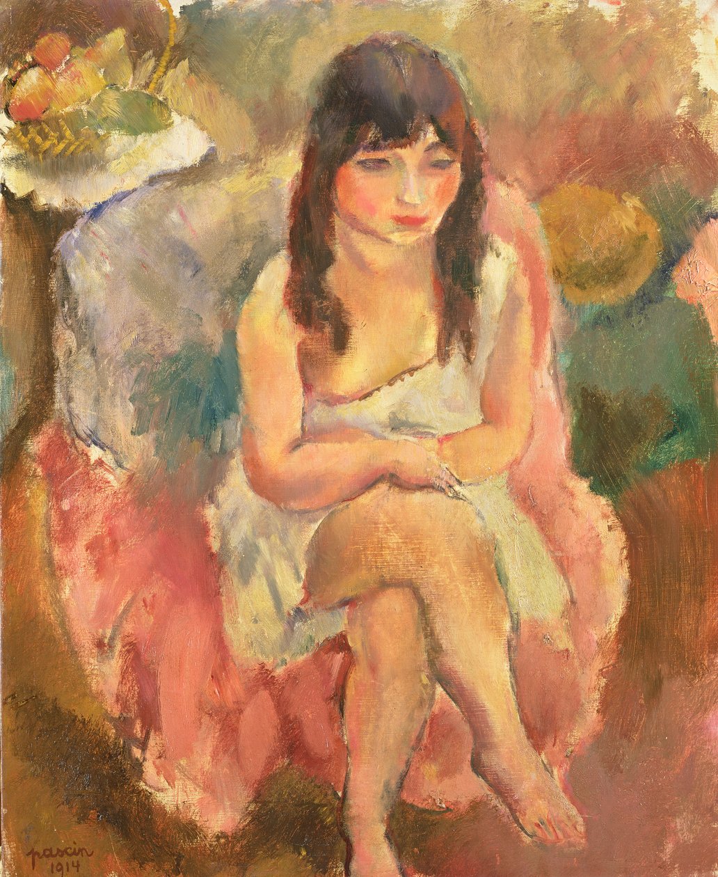 Sedící postava, 1914 od Jules Pascin