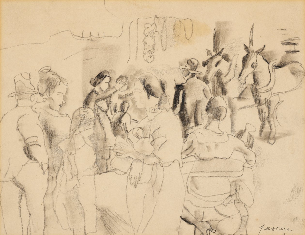 Pouliční scéna, New York od Jules Pascin