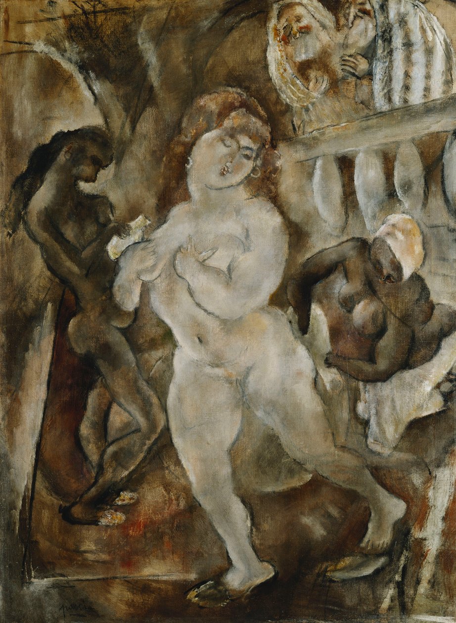 Susanna a starší; Susannah a starší, kolem roku 1921 od Jules Pascin