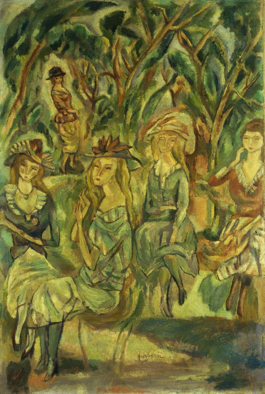 Ženy v parku; Ženy v parku, 1917 od Jules Pascin