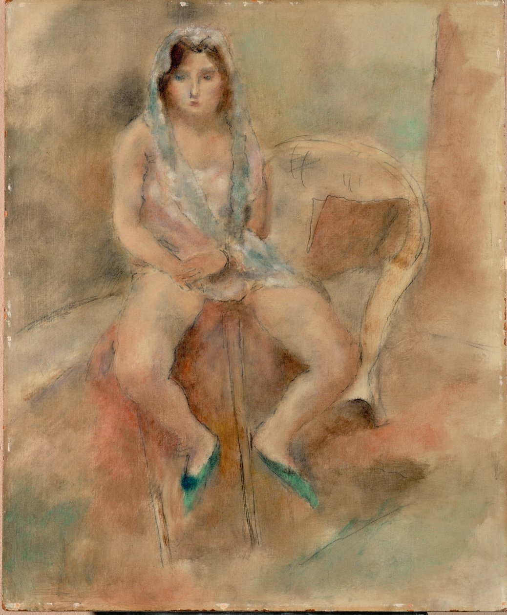 Mladá žena, sedící od Jules Pascin