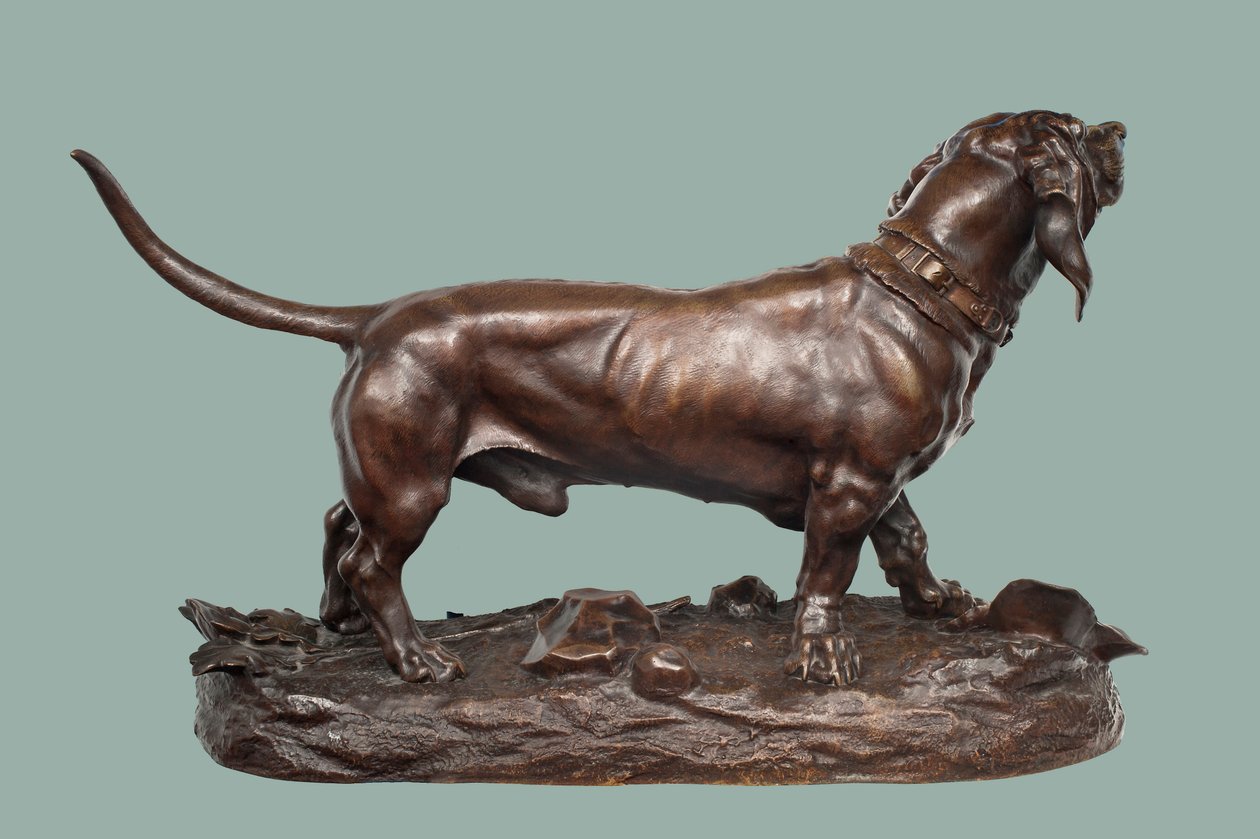 Baset (bronz s hnědou patinou) od Jules Pierre Moigniez