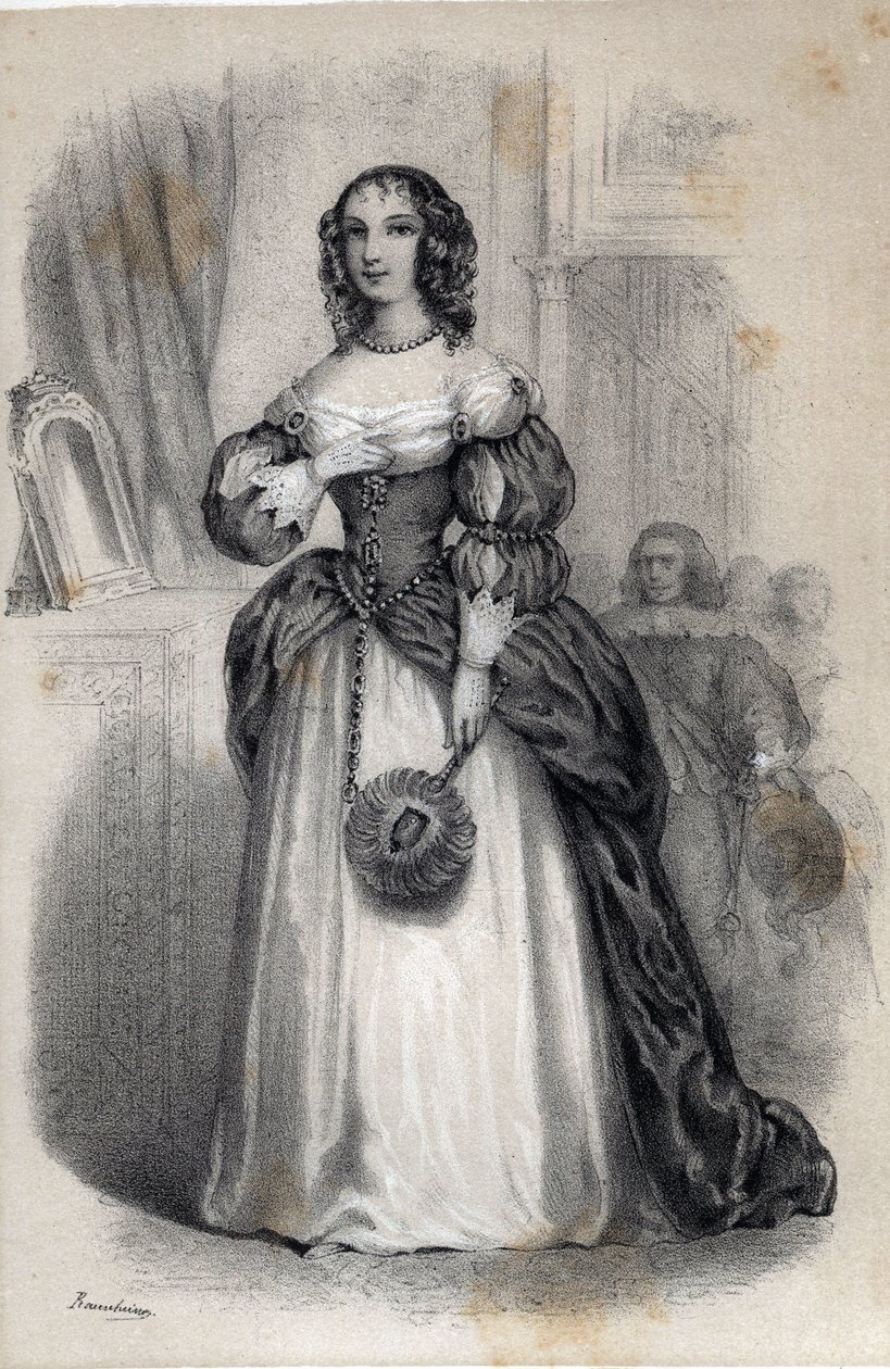 Portrét Anny Marie de Gonzague de Cleves, princezny Palatine od Jules and Raunheim Hermann David