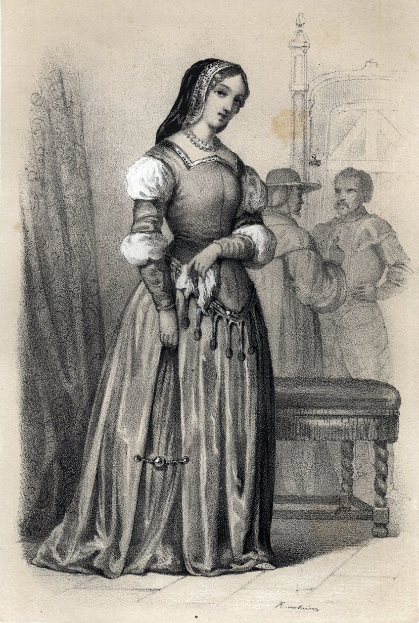 Portrét Catherine Sforza (Caterina) od Jules and Raunheim Hermann David