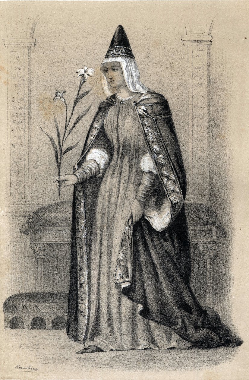 Portrét hraběnky Mathildy z Toskánska, známé jako Canossa od Jules and Raunheim Hermann David