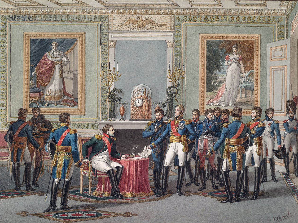 Abdikace Napoleona ve Fontainebleau dne 11. dubna 1814 od Jules Vernet