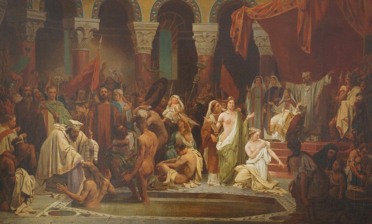 Clovisův křest od Jules Vincent Rigo