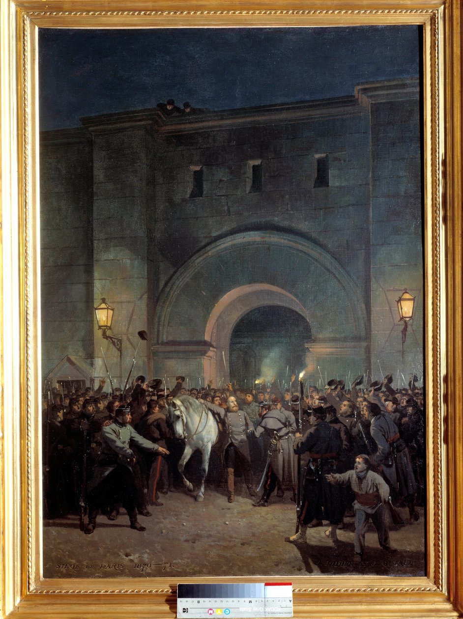 Vysvobození vězňů z Mazasu 21. ledna 1871 Mazas byl vězením poblíž Lyonu. Obraz Jules Didier (1831-1892) a Jacques Giraud (1811-1876) od Jules and Guiaud Jacques  Didier