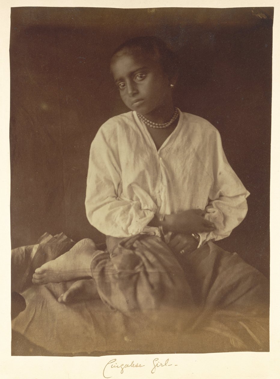 Dívka, Cejlon od Julia Margaret Cameron