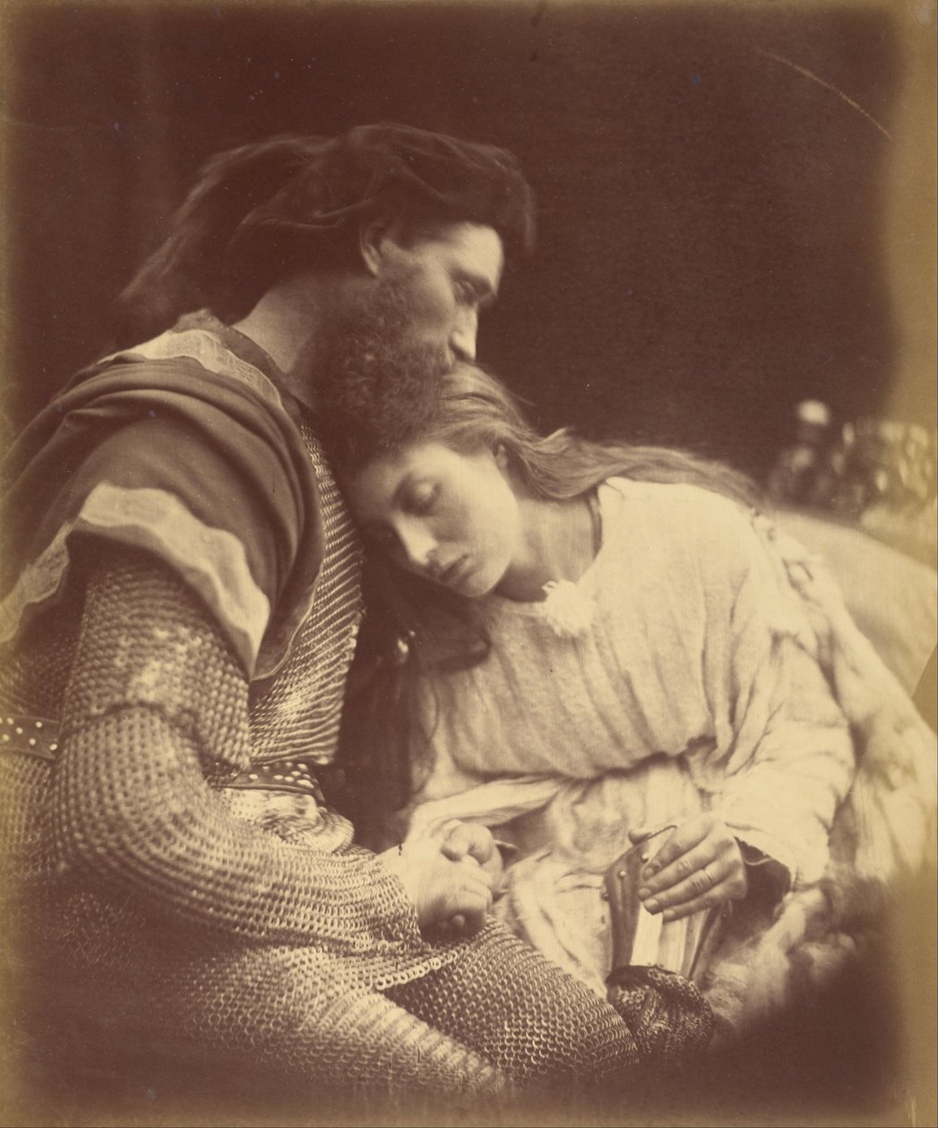 Rozchod sira Lancelota a královny Guinevere od Julia Margaret Cameron