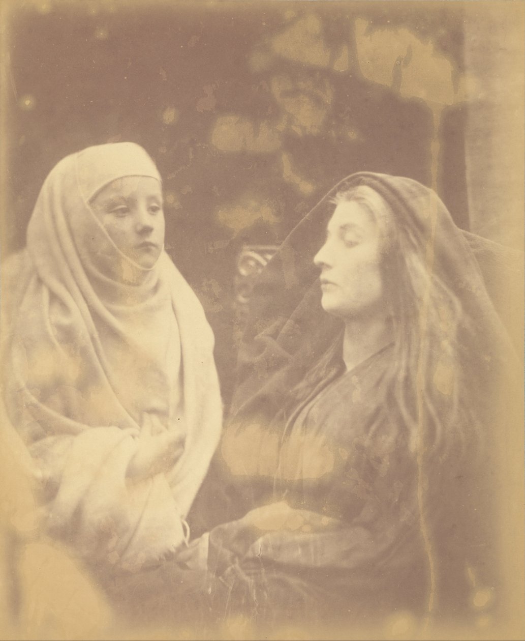 Malý nováček a královna Guinevere ve Svatém domě v Almesbury od Julia Margaret Cameron