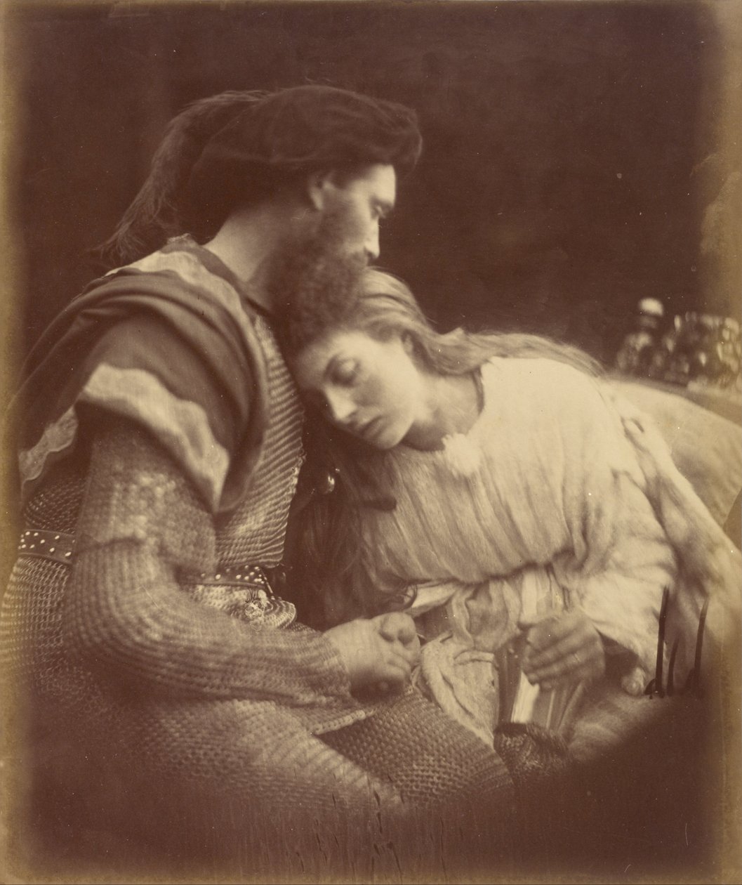 Rozchod sira Lancelota a královny Guinevere od Julia Margaret Cameron