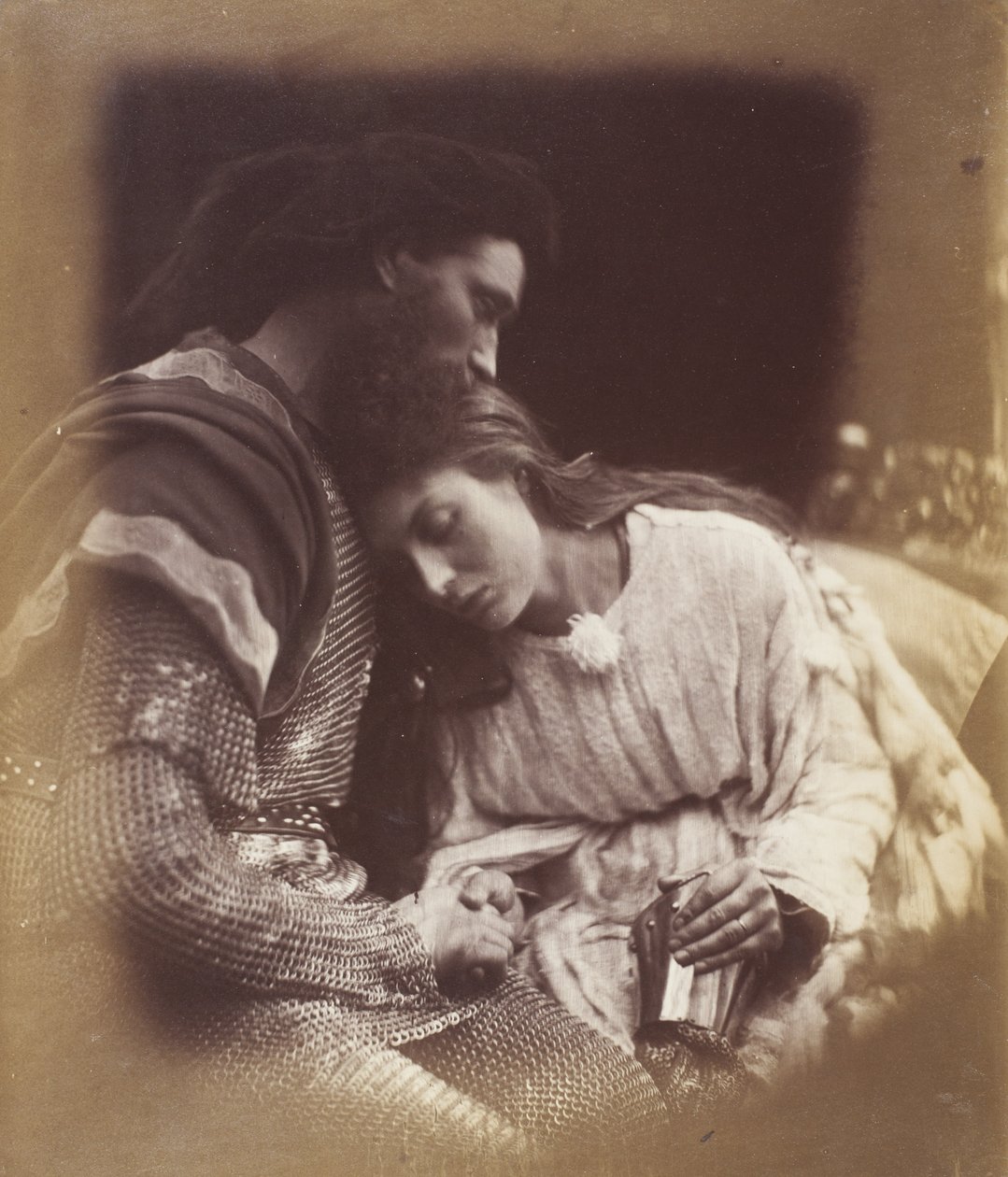 Rozchod sira Lancelota a královny Guinevere od Julia Margaret Cameron