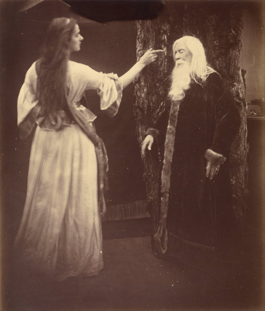 Vivien a Merlin od Julia Margaret Cameron