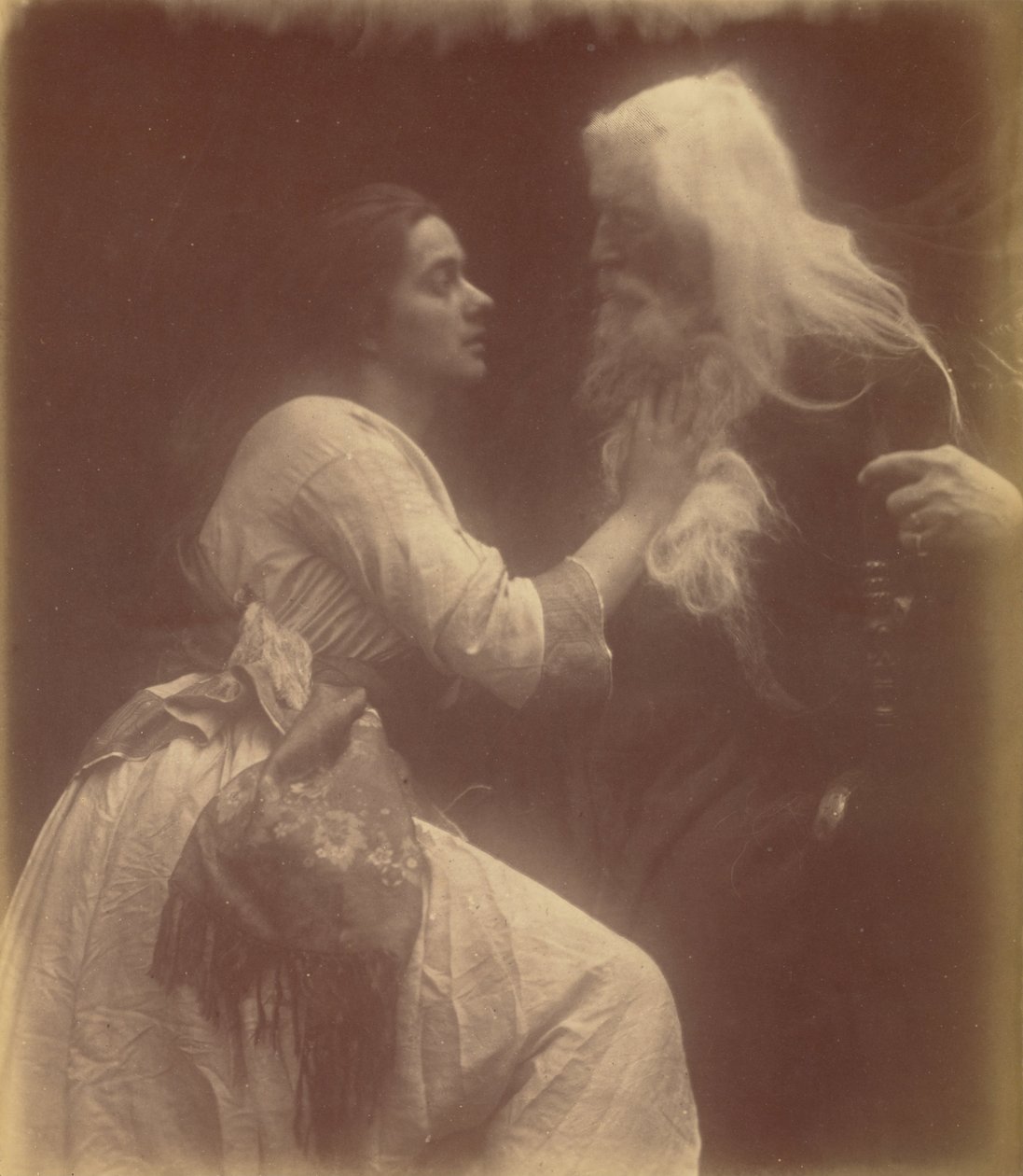 Vivien a Merlin od Julia Margaret Cameron