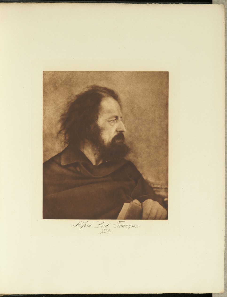 Alfred, lord Tennyson, 1865 (Špinavý mnich) od Julia Margaret Cameron
