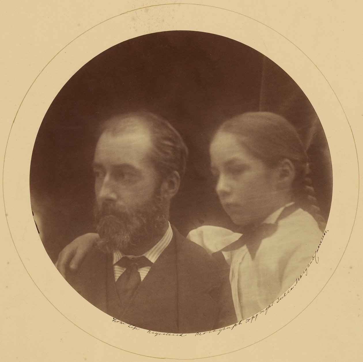 Charles Loyd Norman a jeho dcera Margaret od Julia Margaret Cameron