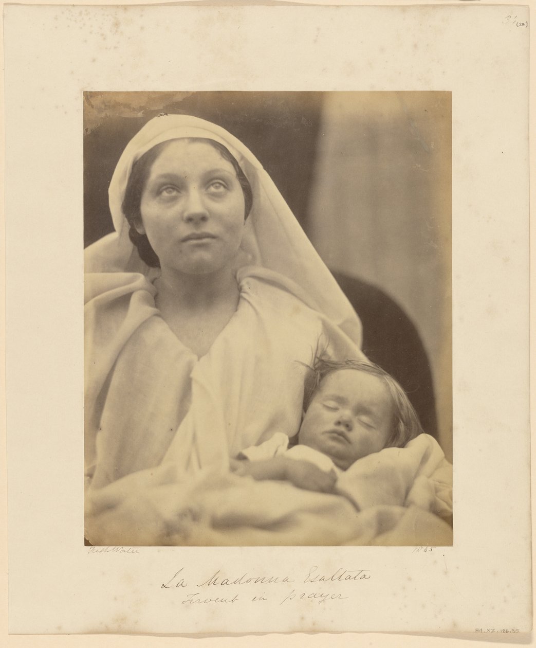 Oslavená Madona od Julia Margaret Cameron