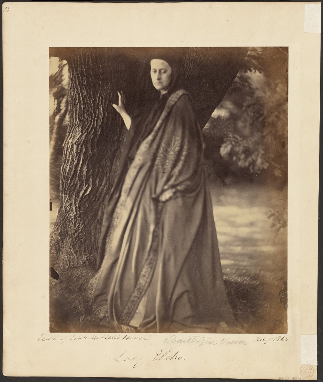 Lady Elcho / Dantesovská vize od Julia Margaret Cameron
