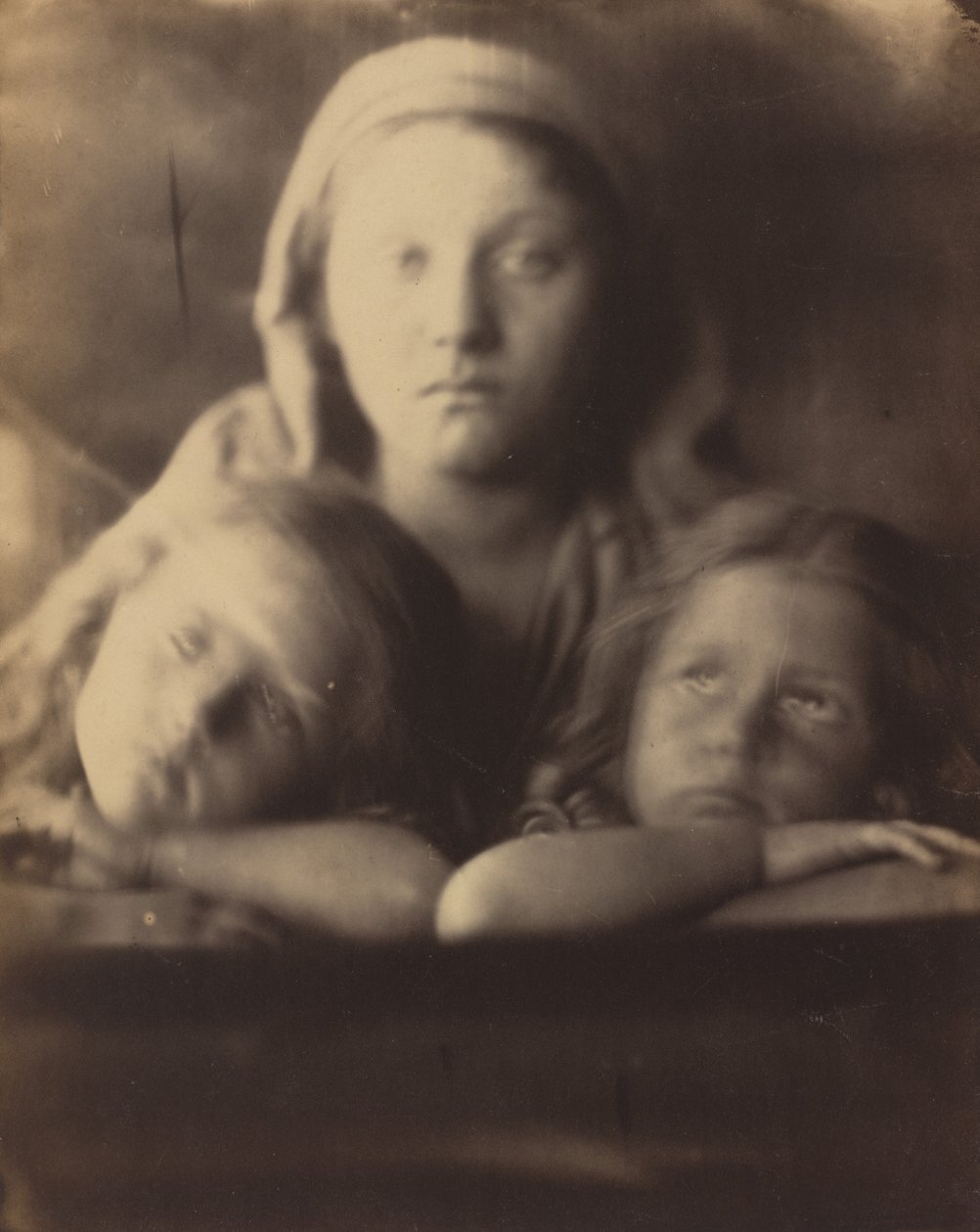 Mary Hillier a dvě děti od Julia Margaret Cameron