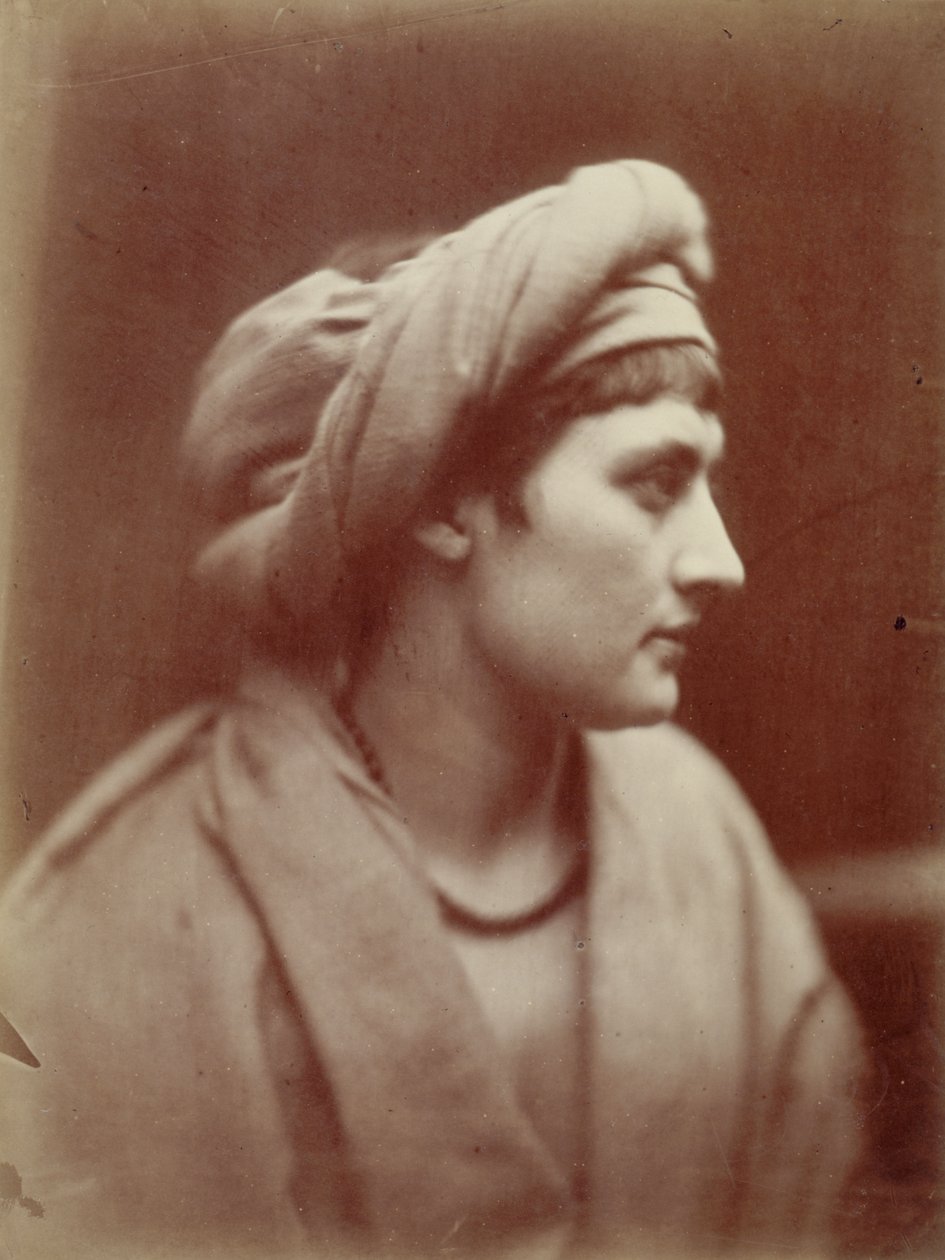 Portrét ženy s turbánem od Julia Margaret Cameron