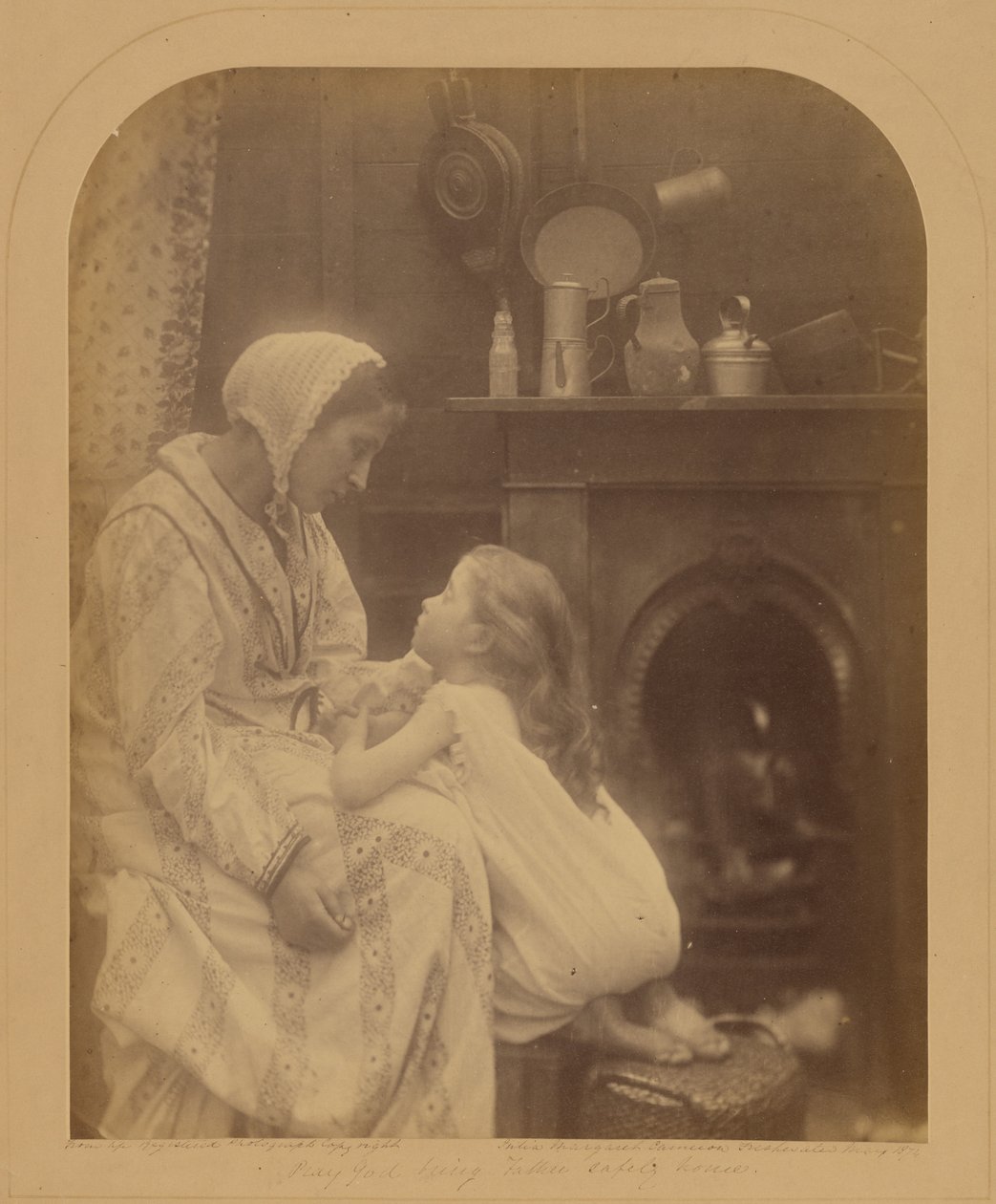 Modli se, aby Bůh přivedl otce bezpečně domů od Julia Margaret Cameron