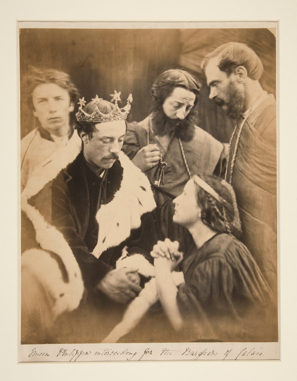 Královna Phillipa se přimlouvá za měšťany z Calais od Julia Margaret Cameron
