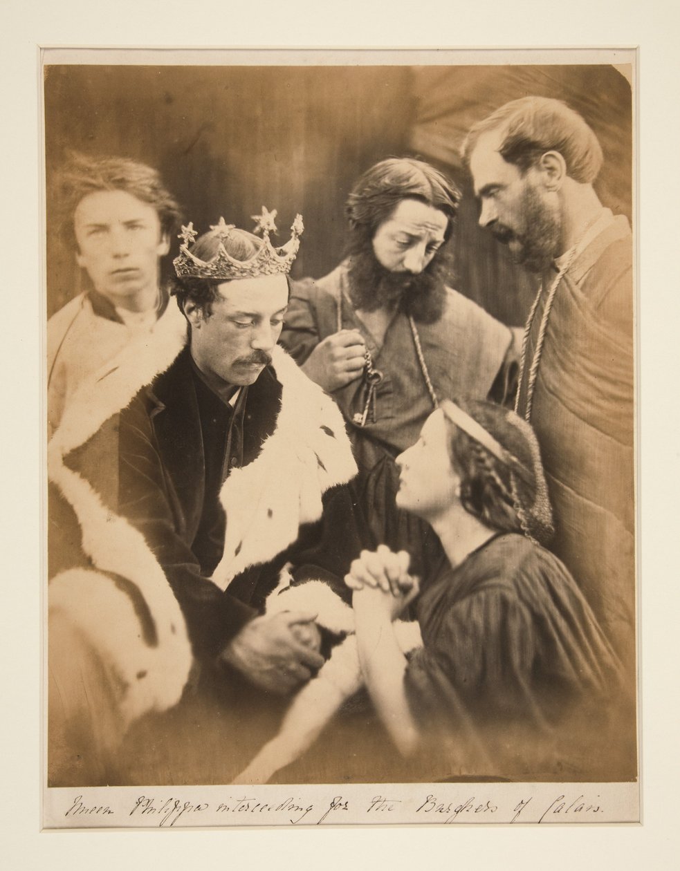 Královna Filipa přimlouvající se za měšťany z Calais od Julia Margaret Cameron