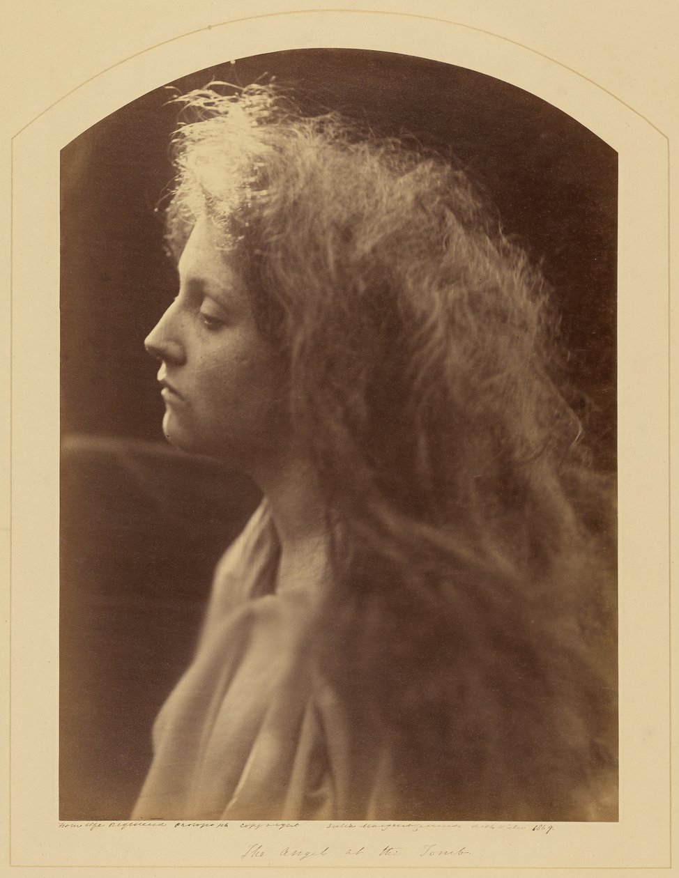 Anděl u hrobu od Julia Margaret Cameron
