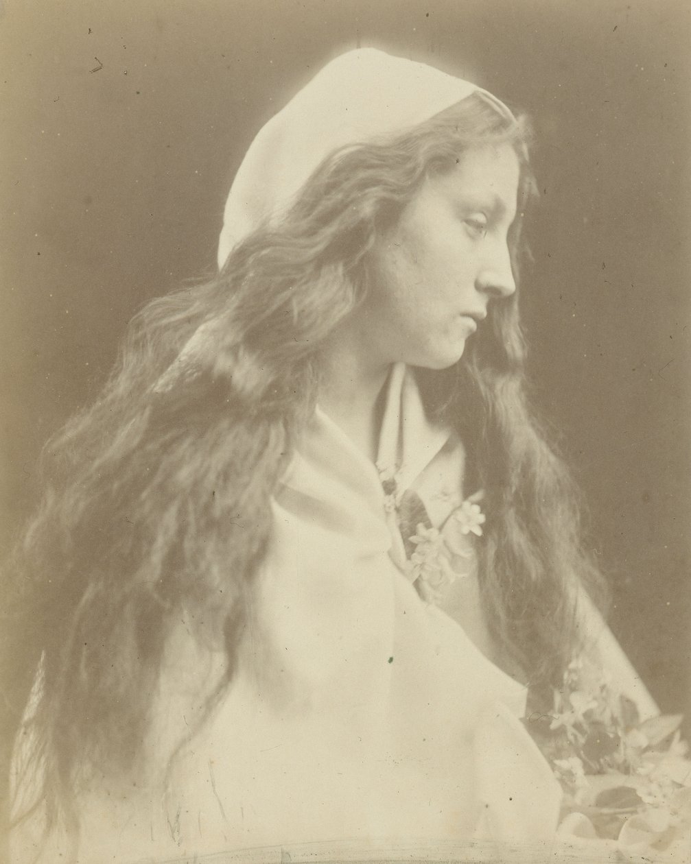 „Paní z jezera“ Mary Ann Hillierová od Julia Margaret Cameron