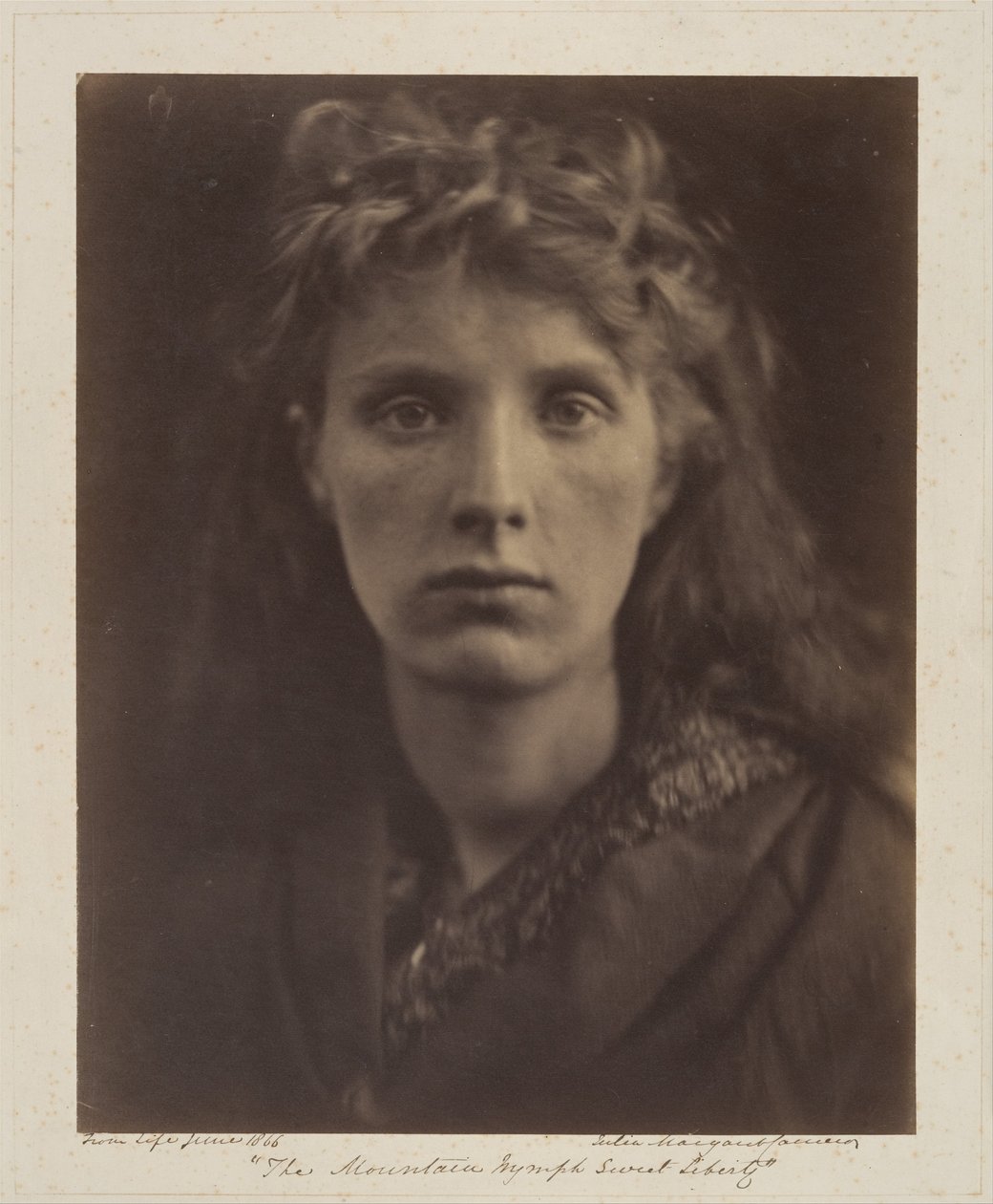 Horská nymfa Sladká svoboda od Julia Margaret Cameron