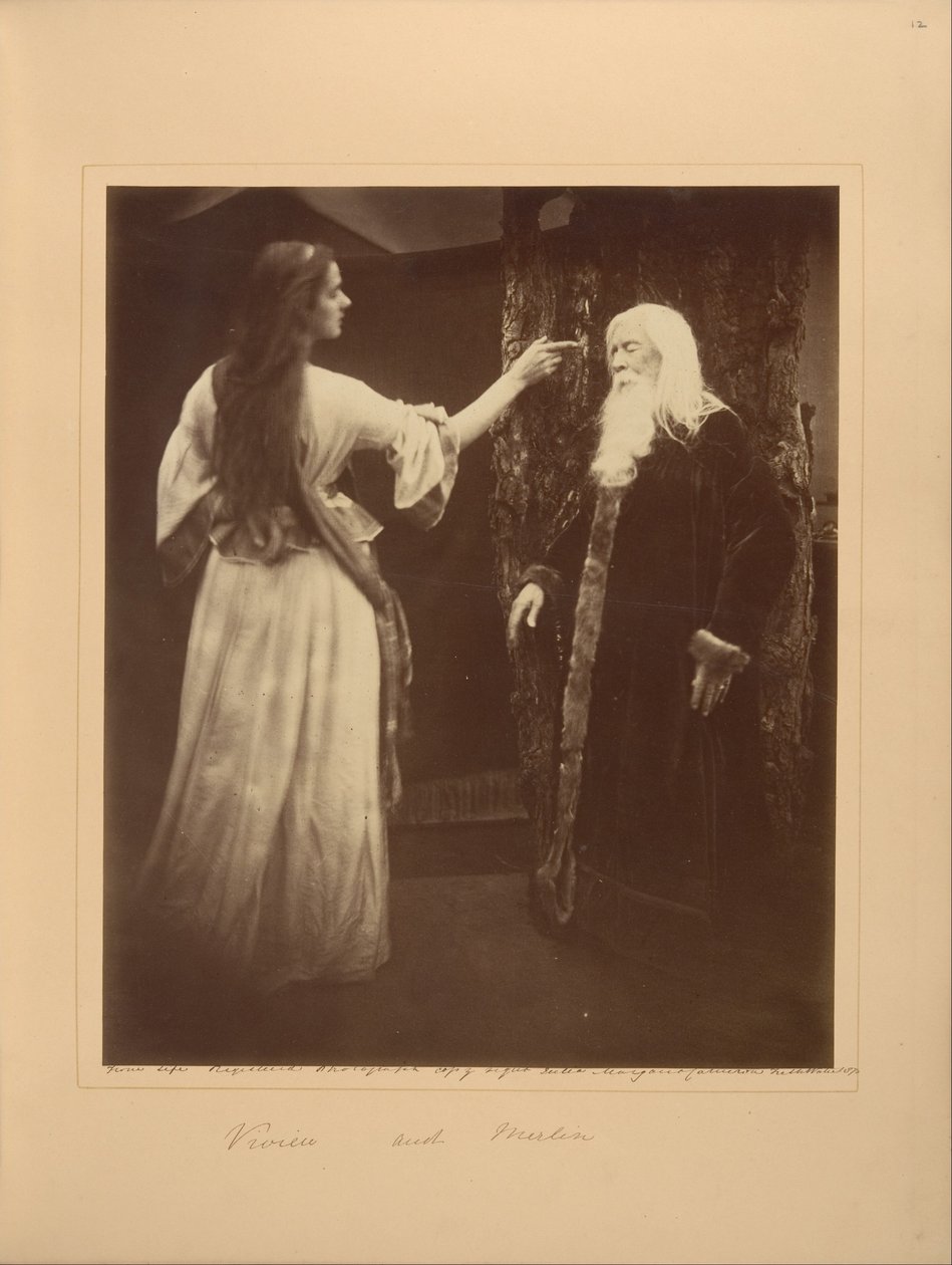 Vivien a Merlin od Julia Margaret Cameron