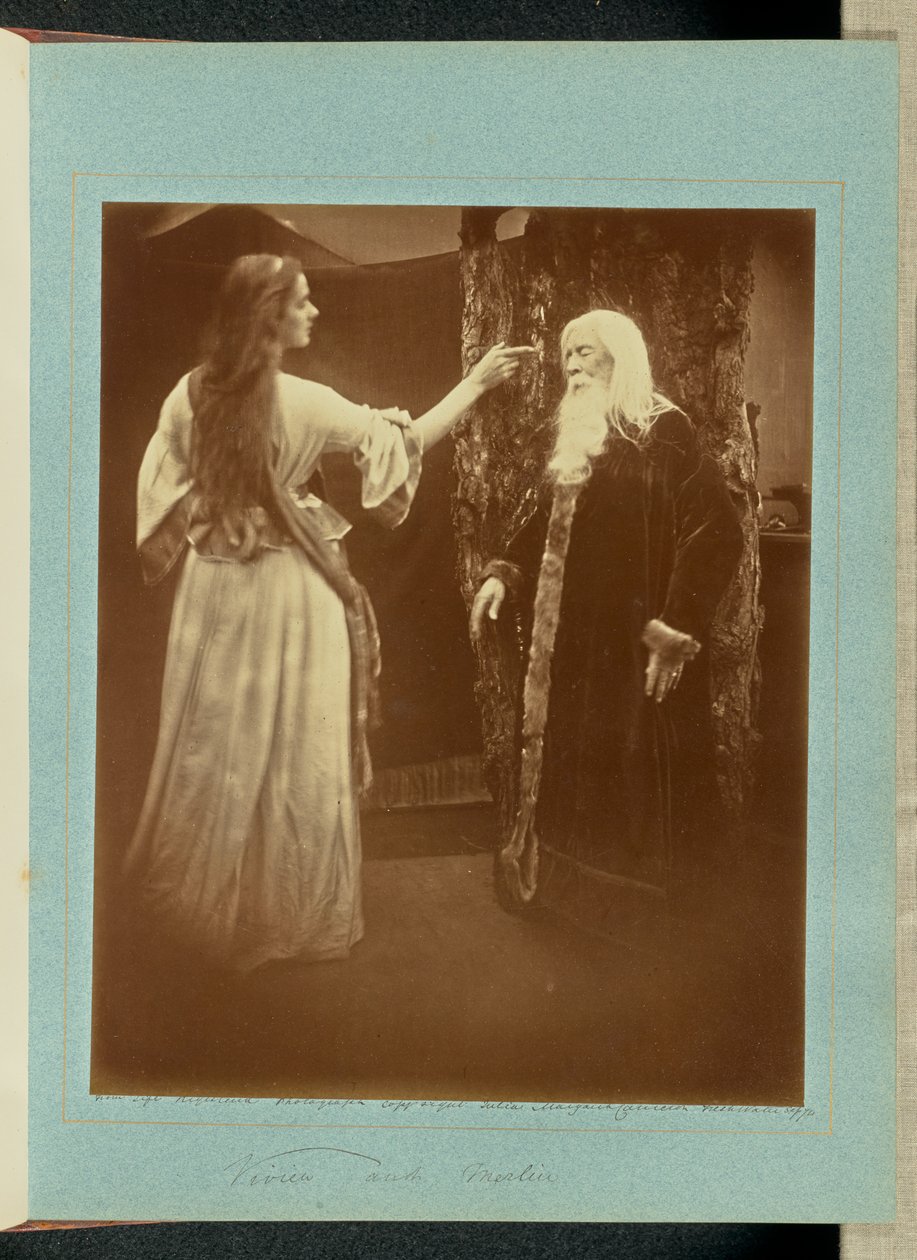 Vivien a Merlin od Julia Margaret Cameron