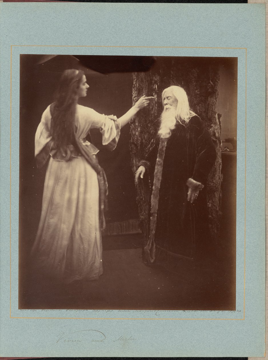 Vivien a Merlin od Julia Margaret Cameron