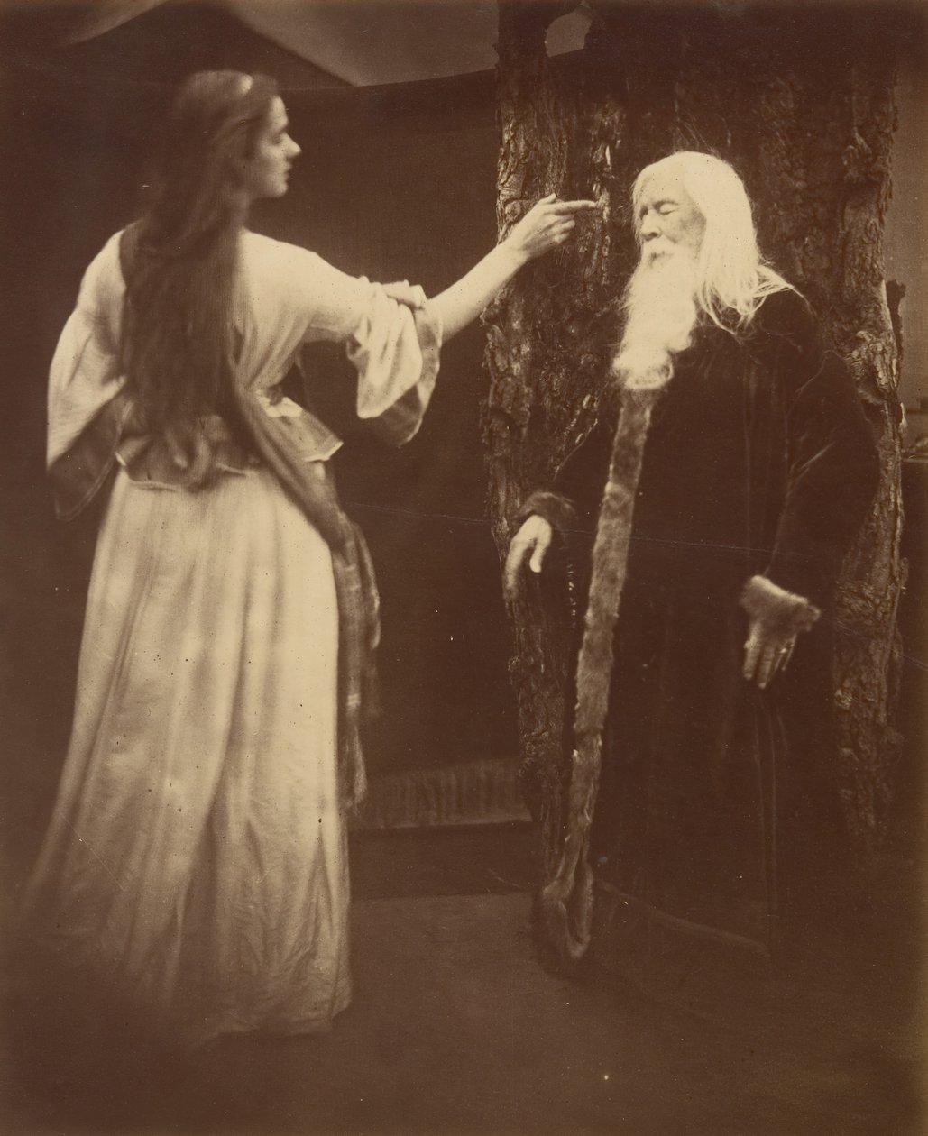 Vivien a Merlin, 1874. od Julia Margaret Cameron